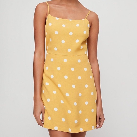 Aritzia Dresses & Skirts - Wildfred yellow dress